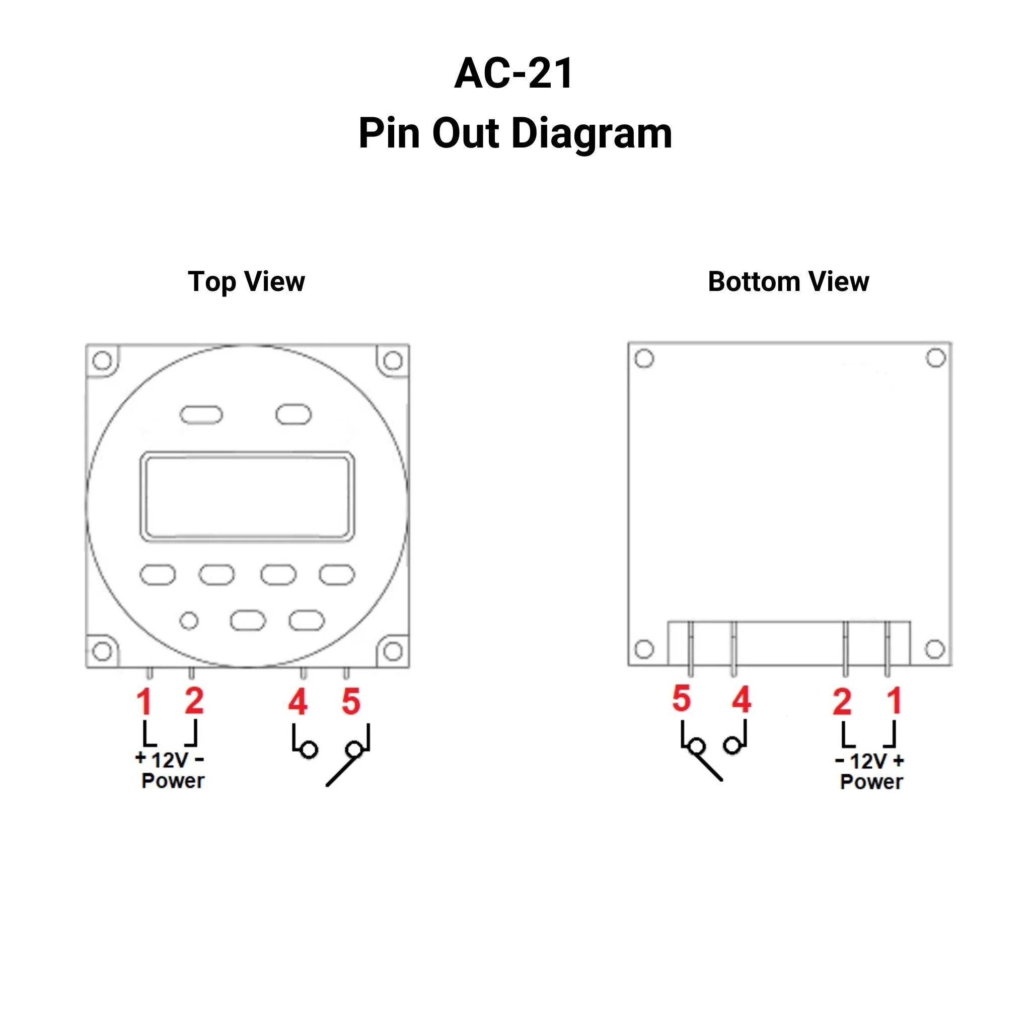Digital Programmable Timer Switch - 12VDC - 16A - Image 6